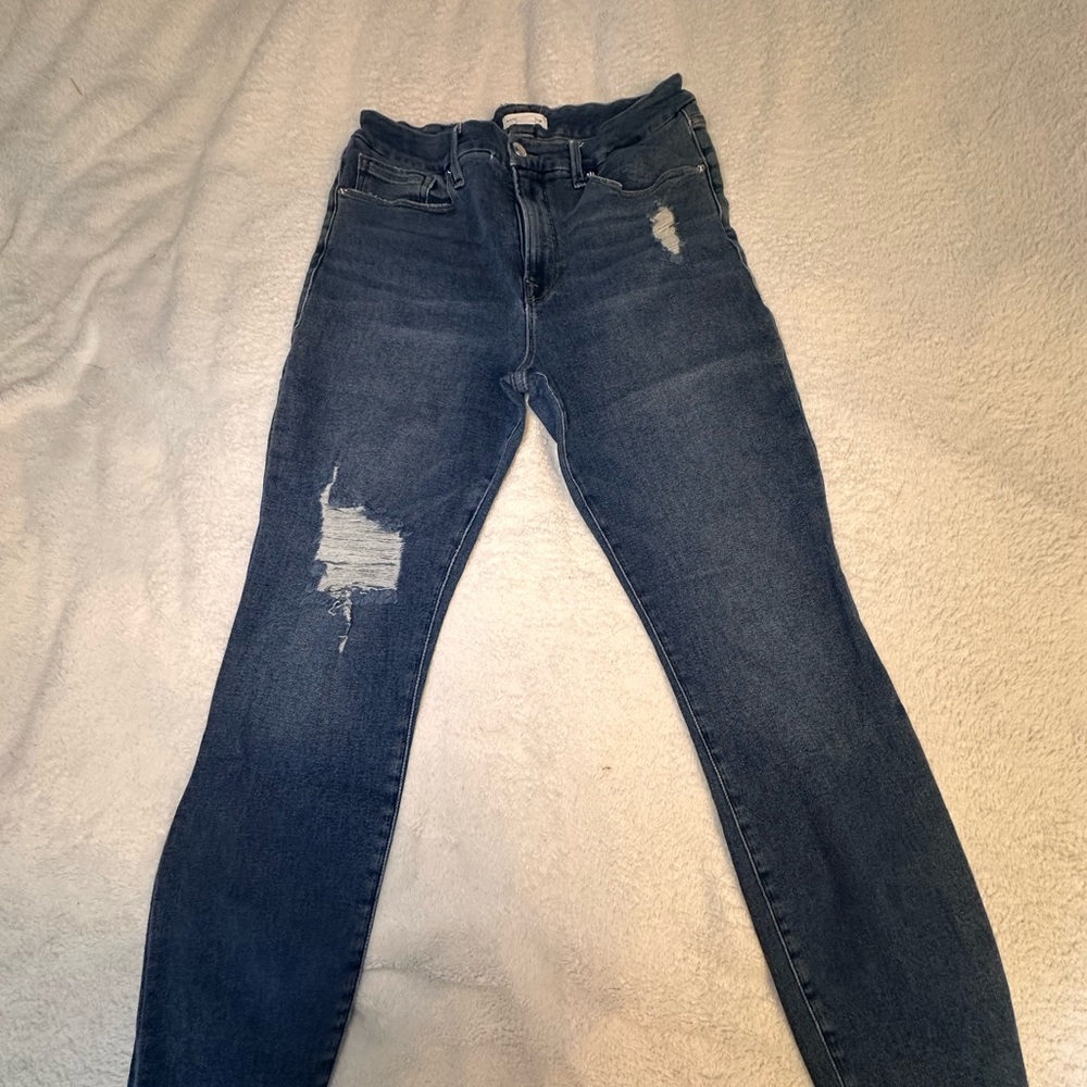 Good American Distressed Skinny Jeans